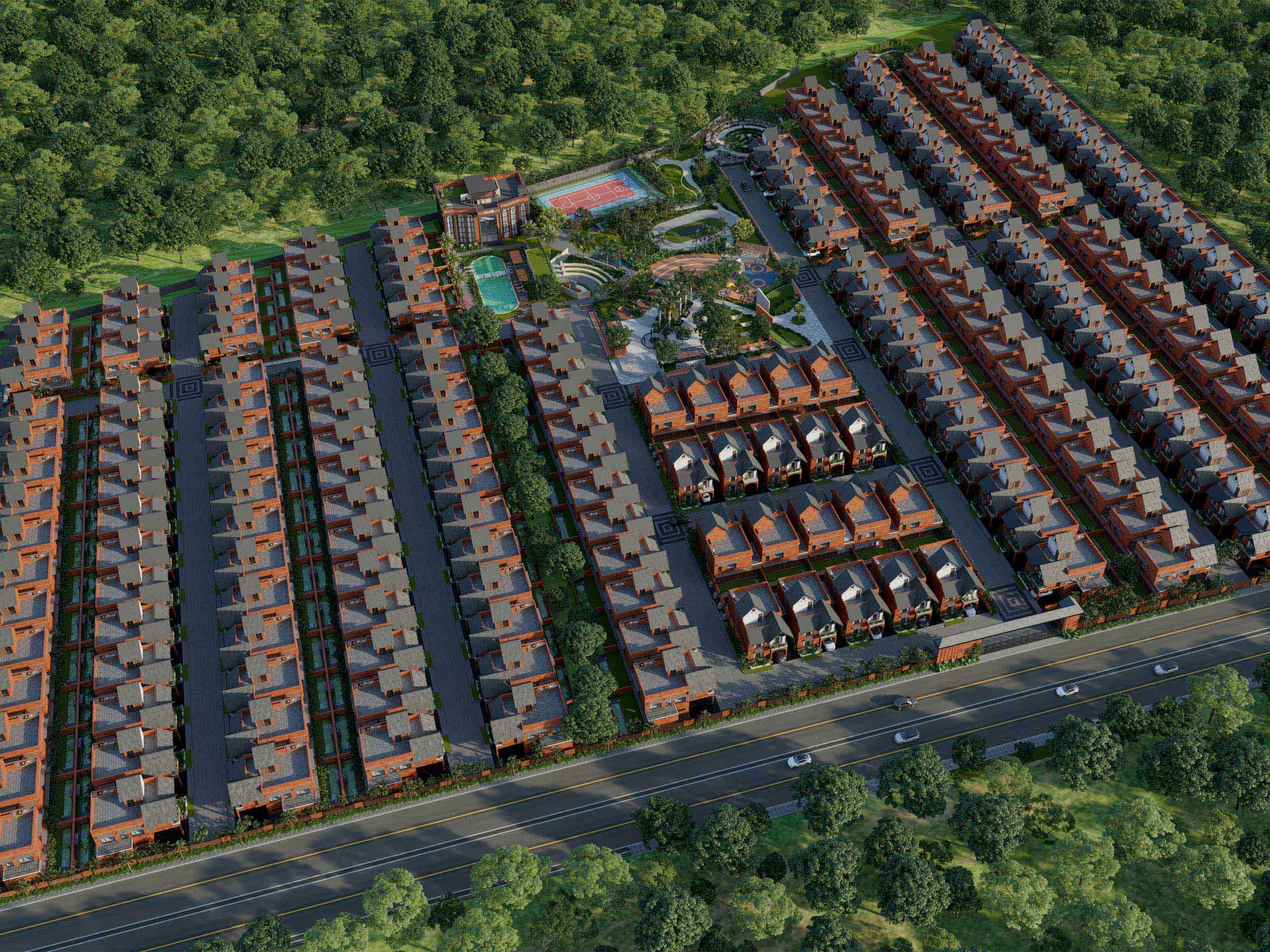 Gated villa community